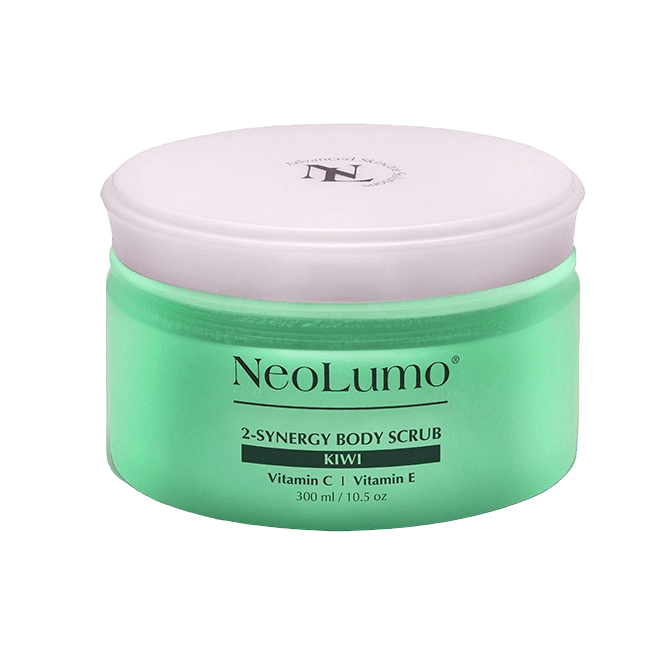Bild von NeoLumo 2 Synergy Body Scrub Kiwi – Sanftes Peeling mit Fruchtduft & Pflegewirkung
